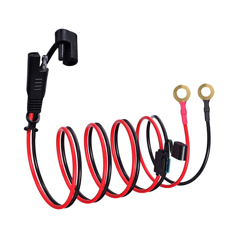 12V 24V 16AWG SAE To O Ring Battery Charging Connection Cable Adapter Cord