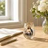 Edition Glass Tea Cup with Calming Morning Design, Gift for Tea Lovers, Perfect for Home Decor and Relaxation