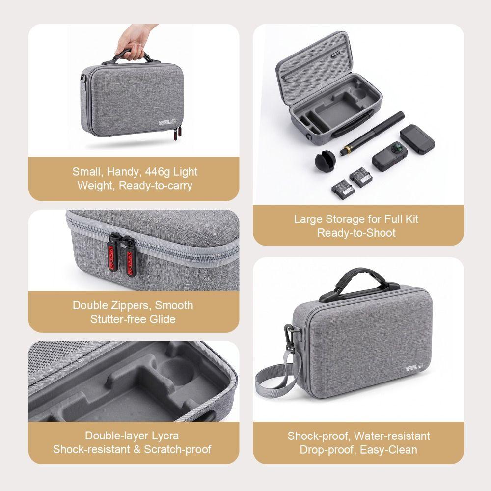 with Shoulder Strap Camera Storage Bag for Insta360 X6 Creator Combo Action Camera Accessories