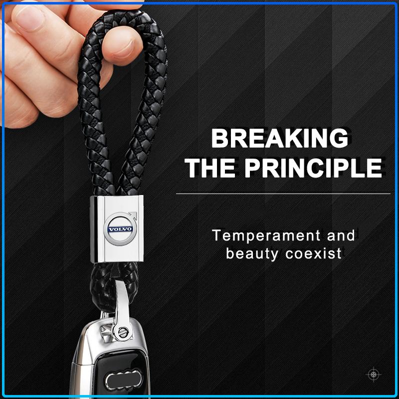 Car Metal Badge Emblem Keychain Creative Key Holder Key Ring For Volvo XC90 XC60 XC70 XC40 V90 V60 V40 C70 C30 S80