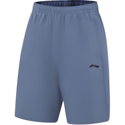 Li Ning Sport Simple Elastic Fashion Versatile Straight Casual Shorts Men Shorts AKSV111-23
