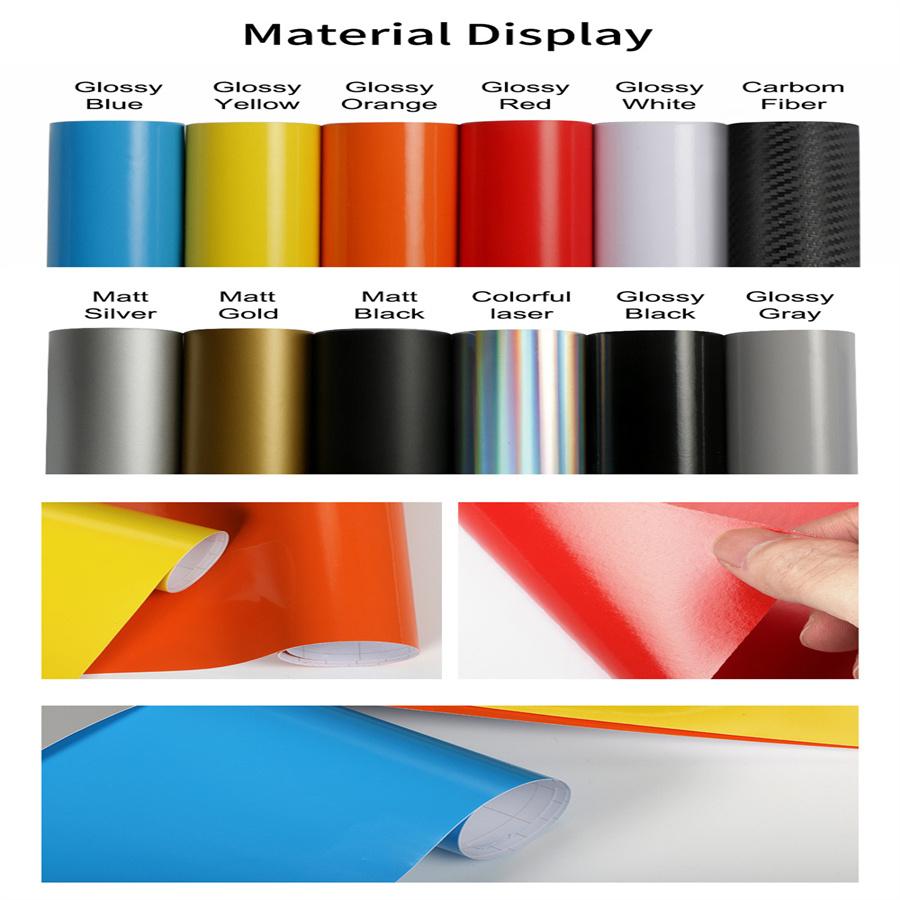 Black Wave Stripe Decals Vinyl Stickers For RV Camper Trailer Van Both Body Side