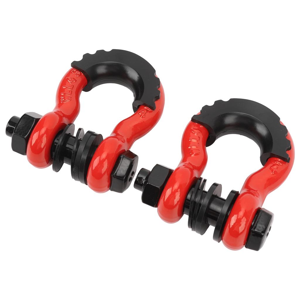 2PCS 3 4 Inch D Ring Shackles with 7 8in Pin and Washer 5952lbs Break Strength for Tow Strap Winch Off Road Vehicle