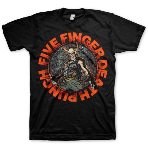 Camiseta adulta unissex com cinco dedos Death Punch Seal Of Ameth Cotton M preto