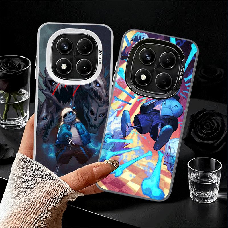 U-Undertale S-Sans Weiche Handyhülle für Xiaomi Redmi Note 13 14 15 Pro Plus 12S 12 11S 11 11T 10S 10 Stoßfeste Abdeckung Rückschale