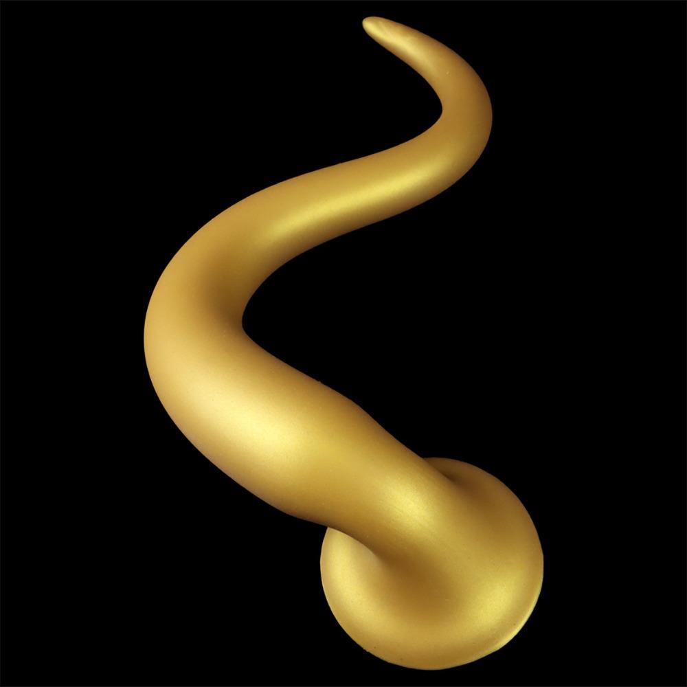 Premium Extra Long Silicone Anal Plug with Large Tail - Safe Adult Sex Toy for Pleasure & Massage