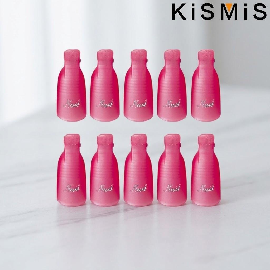 10Pcs Bag Colorful Acrylic Nail Art Soak Off Clips Nails Cleaning Manicure UV Gel Polish Wrap Tools Fingers