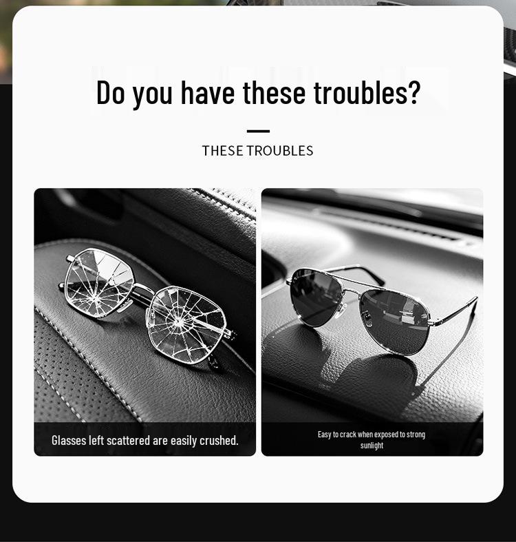 Leapmotor Car Glasses Case for C10C16/C11/B10 - Sunglasses Clip Storage Box & Decoration
