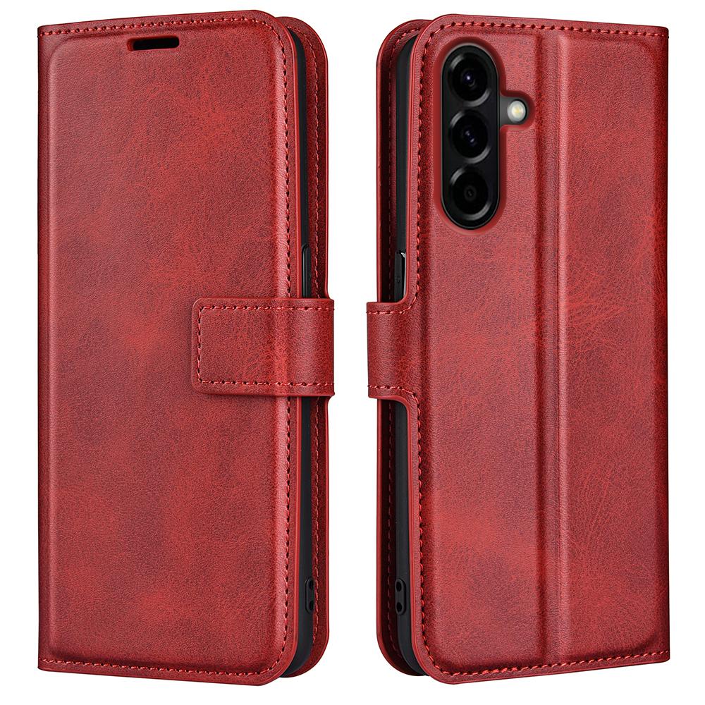 For Samsung Galaxy A57 5G Stand Case Anti-Scratch Calf Texture Leather Phone Cover