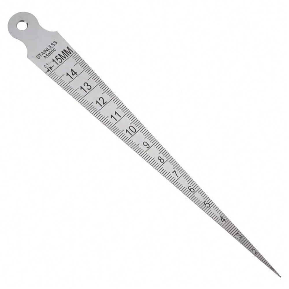 

1pc High Precision 0 15mm Hole Diameter Taper Gap Gauge Wedge Feeler Gauge 1pcs