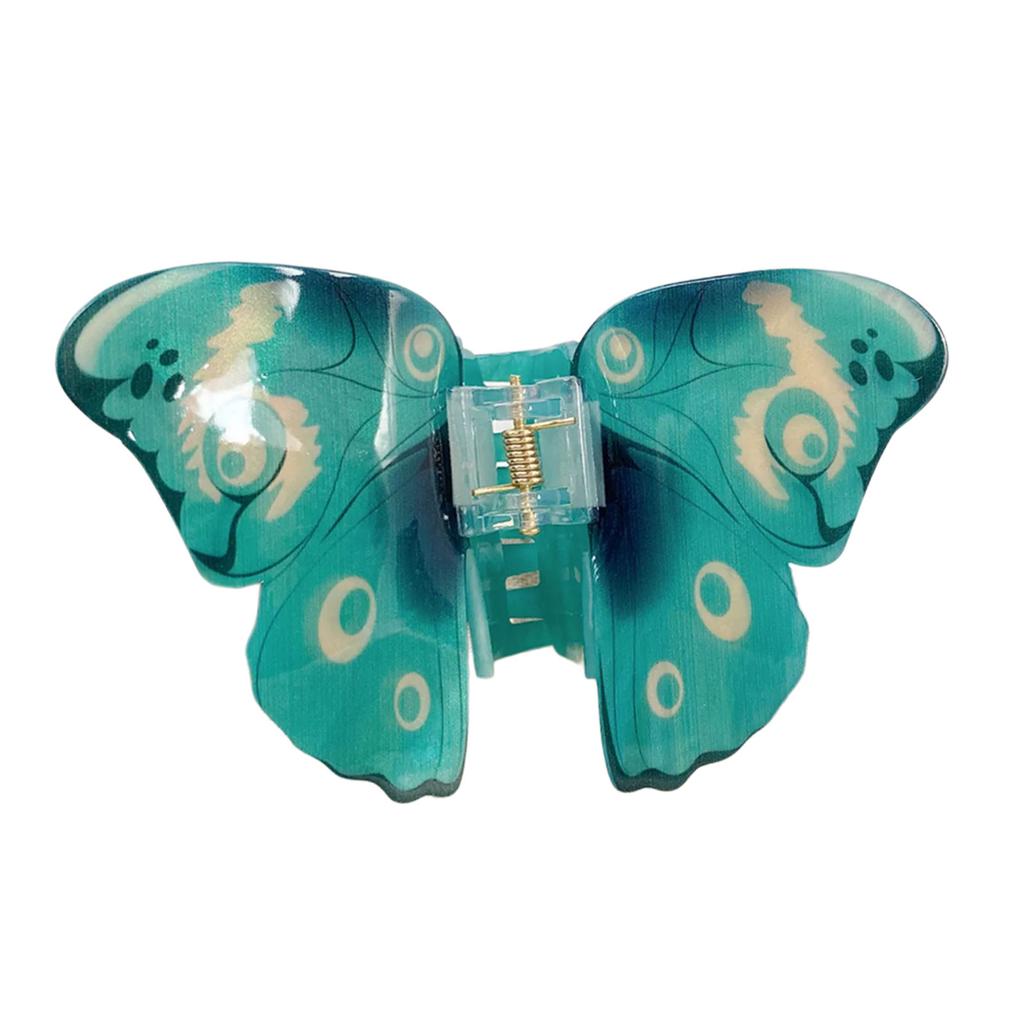 Simulation Butterfly Hair Clip Elegant Hair Claw Barrette Acrylic Hair Accessory for Girls Spring Clamp Hair Accessory