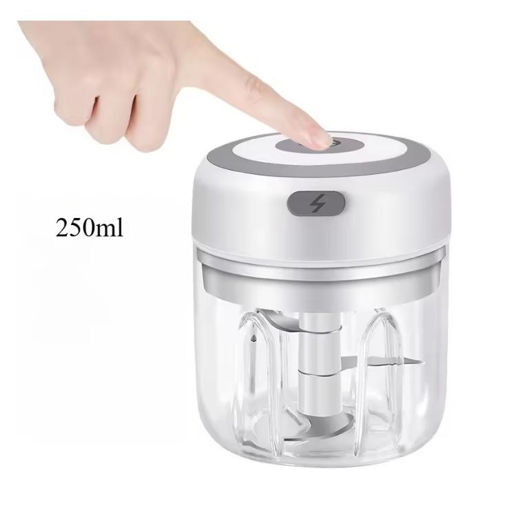250ML Electric Garlic Grinder Household Multifunctional Meat Grinder Wireless Portable Mixer for Baby Food Processo