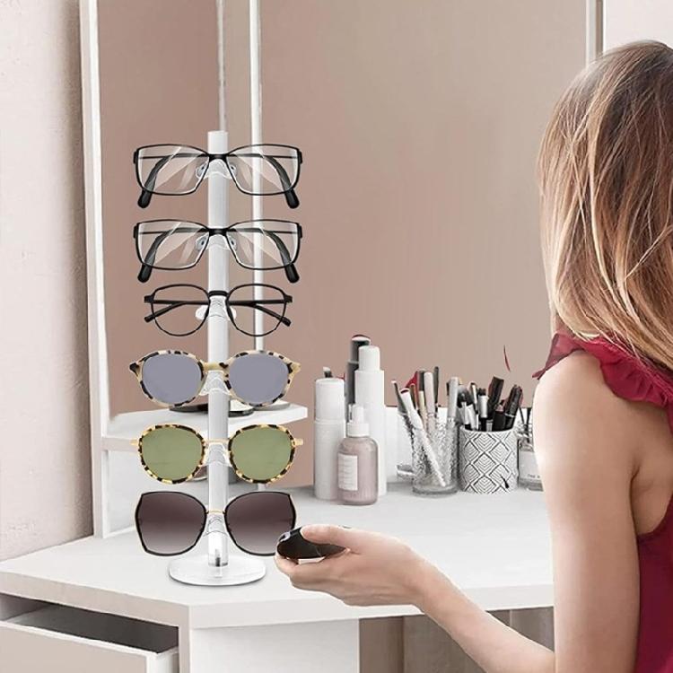 Elegant Acrylic Eyeglass Display Shelf Eyeglass Storage Solution Multilayered Display Organizers for Home or Store Use