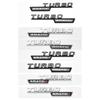 Emblema 3D Flat Fo Turbo 4matic 4matic+ Plus per Mercedes Benz AMG GT E53 GLE53 A35 A45 CLA35 CLA45 GLA45 Adesivo laterale per parafango auto
