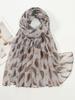 Elegant Women Retro Silk Scarf Print Wrap Shawl Lady Bandanas Hijab Boho Beach Long Scarve Pareo Headscarf Fashion Korean New