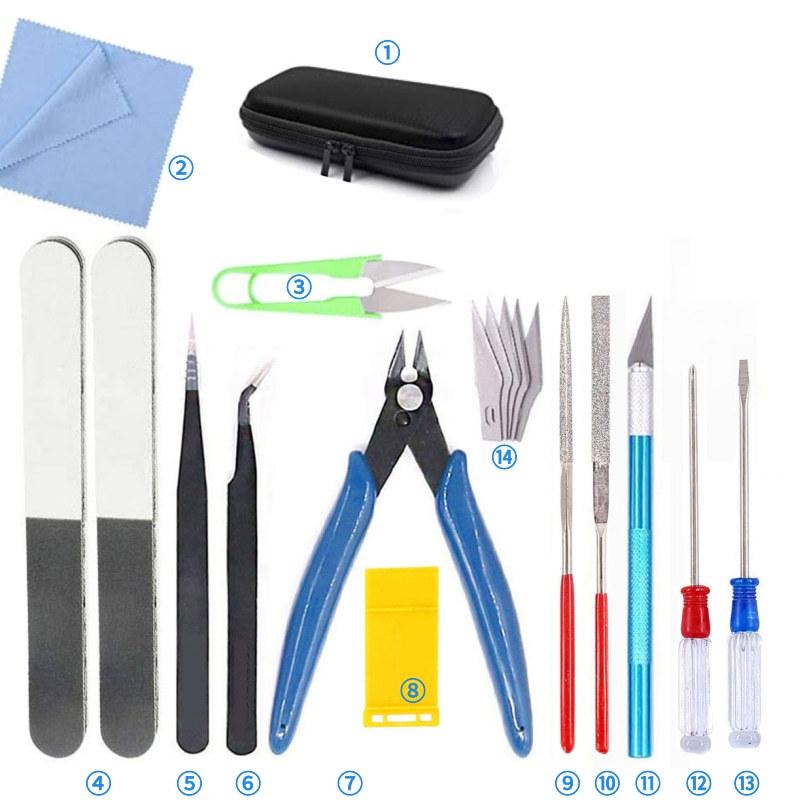 

14pc Car & Aircraft Model Building Tool kit - Beginner Friendly DIY Craft Hobby Starter Set with Essential Tools