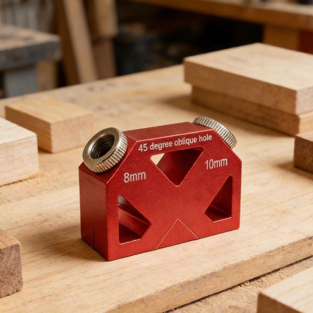 3-10mm Bit Sizes Oblique Hole Locator Multifunctional Design Woodworking Hole Jig  Carpentry Tasks