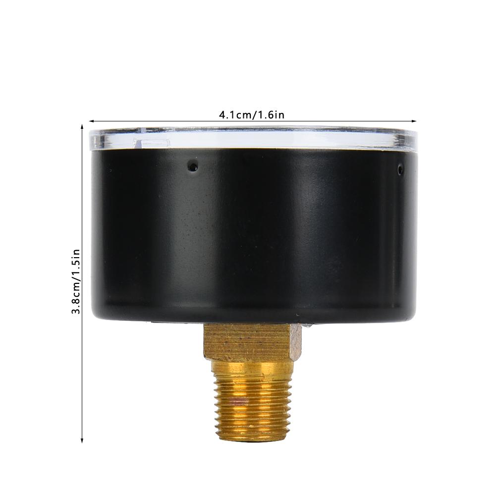 Mechanical Pressure Gauge for   Oil Water 1Celsius8inch BSPT Back Connection (0-15psi 0-1bar)