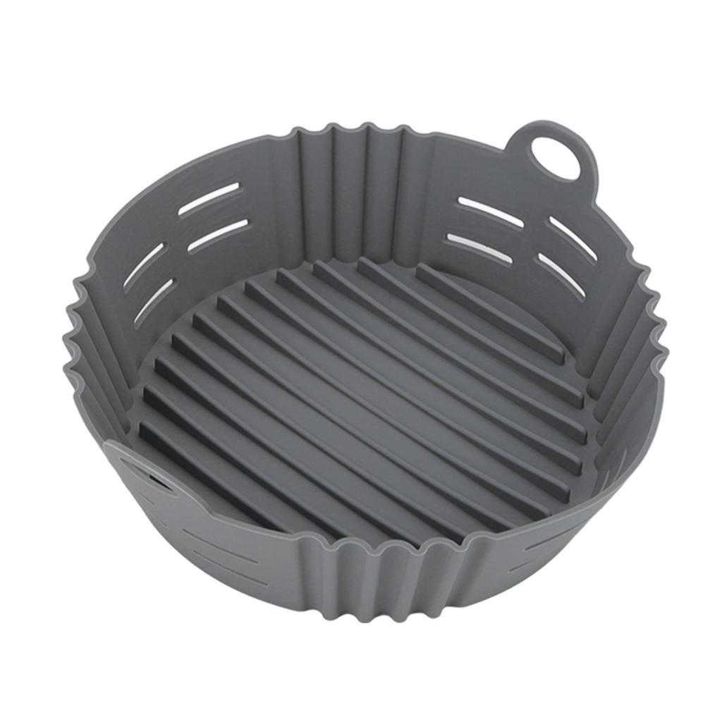 Fryer Silicone Liner Heat Resistant Elastic Washable Food Grade Reusable Fryer Basket for Cooking