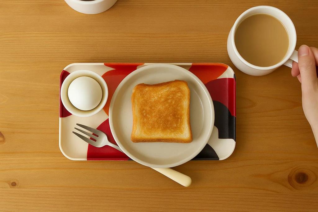 Tatsucraft NR Caster Tray, SS, 21.5cm, Web Original Model, Nordic Style, Fuhura Blue, Non-Slip, Microwave-Safe, Tray, Tray, Stylish, Plastic, Large