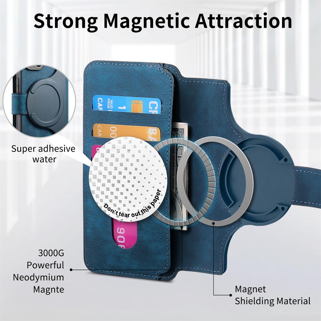 For Motorola Moto G15 4G Magnetic Case CASENEO Detachable Leather Phone Wallet Cover