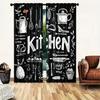 Kitchen Theme - Pole Bag Curtains, Bedroom, Living Room And Kitchen Decoration, Home Decoration, Window Decoration