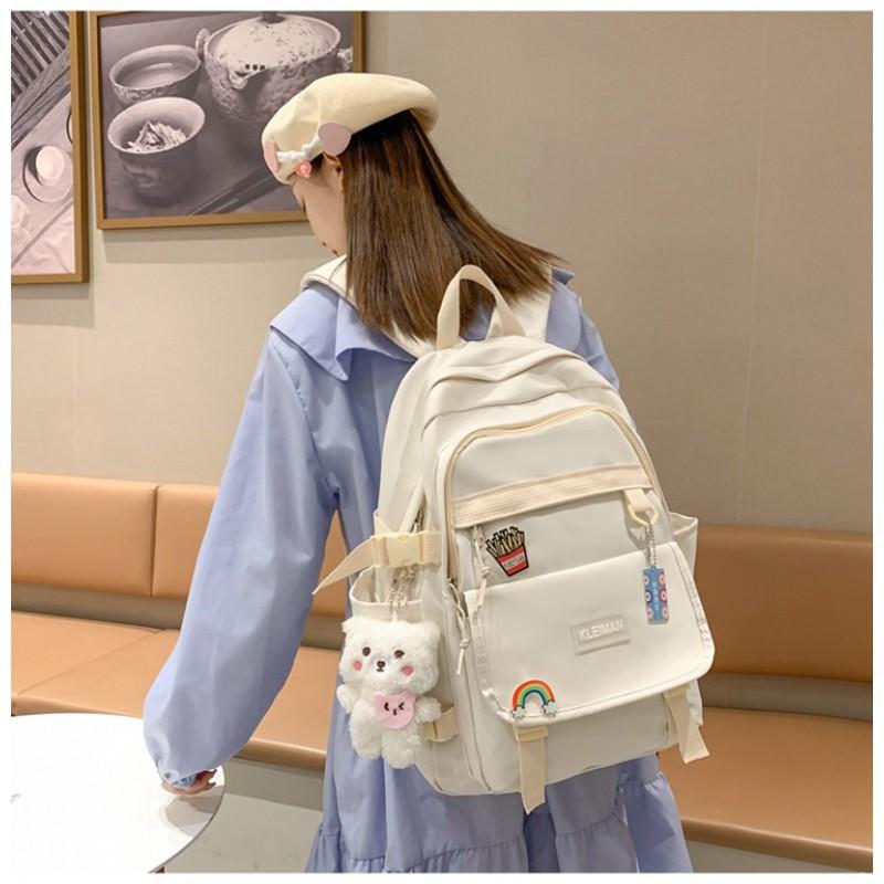 Japanese Ins Style Female Junior High School Student Backpack Light Korean Sen Small Fresh Large Capacity