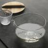 1Pc Textured Glass Matcha Bowl With Pouring Spout Japanese Style Green Tea Ceremony Tea Bowl Song Dynasty Tea Tools