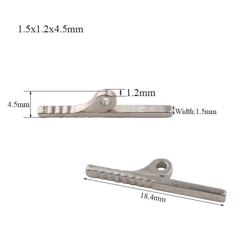 

10pcs Eyeglasses Universal Glasses Hinge Eyeglasses Repairing Tool Accessory 1.2x1.2x4.5mm 1.5x1.5x4.5mm 2.0x1.0x6.0mm