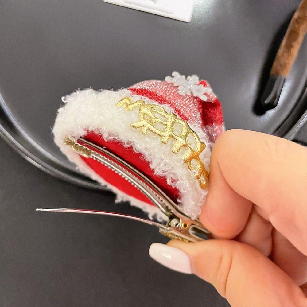 Veselé Vánoce Dekor Vánoční čepice Čelenka Hvězda Dětská Spona do vlasů Paroh dětská