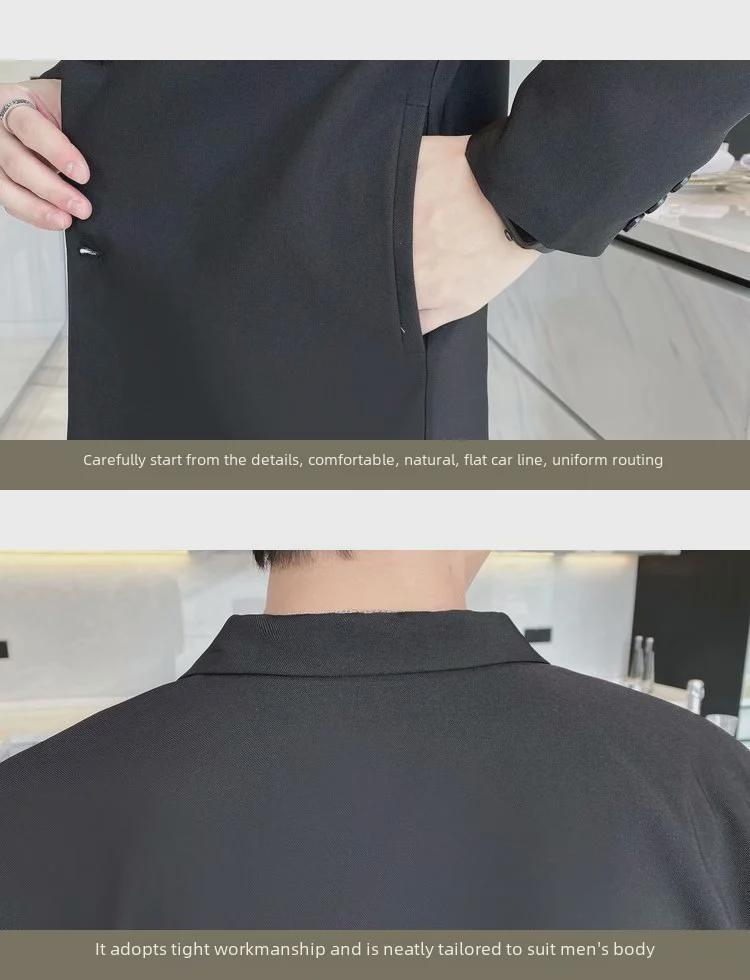 Men's Korean Style Casual and Trendy Single-Sleeve Jackets