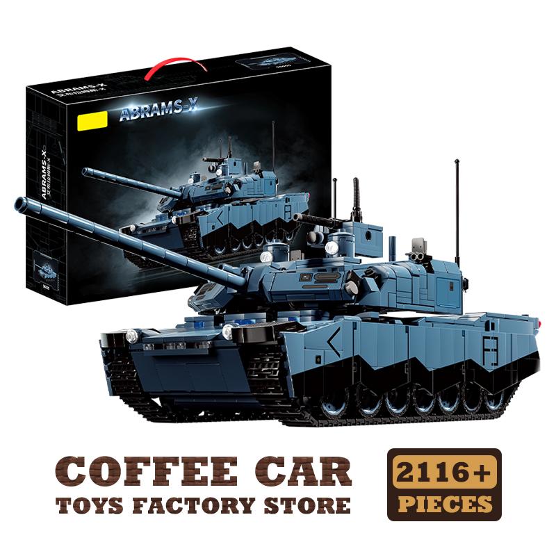 NEW Army Heavy Tank MOC Bricks Set WW2 Military Armored Cars Building Blocks War Panzer 3D Model Children Toys Birthday Gift DIY