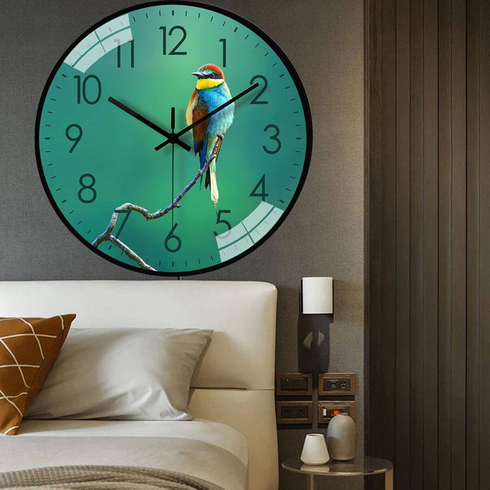 8 Inch Nordic Modern Simple Clock Wall Clock Living Room Art Net  Silent Clock Fashion Light Personality Decorated Quartz Clock