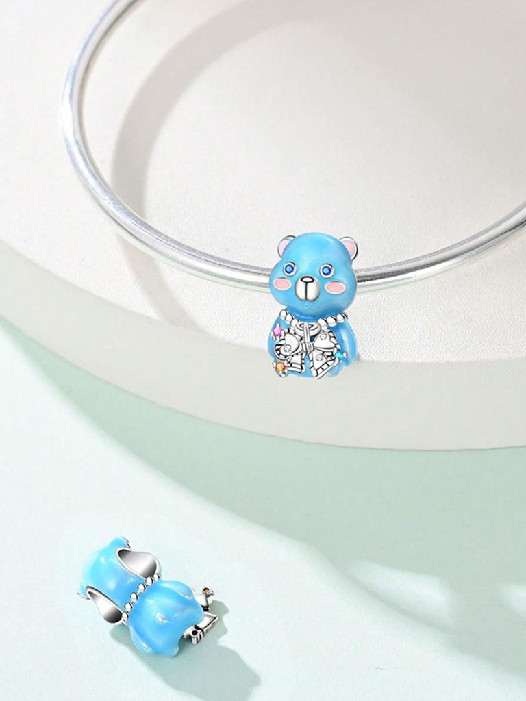 Charm Copper Colors Cute Little Bear Bead For Original Bracelet Diy Beads Charms Jewellery Making Gift For Women Styfne
