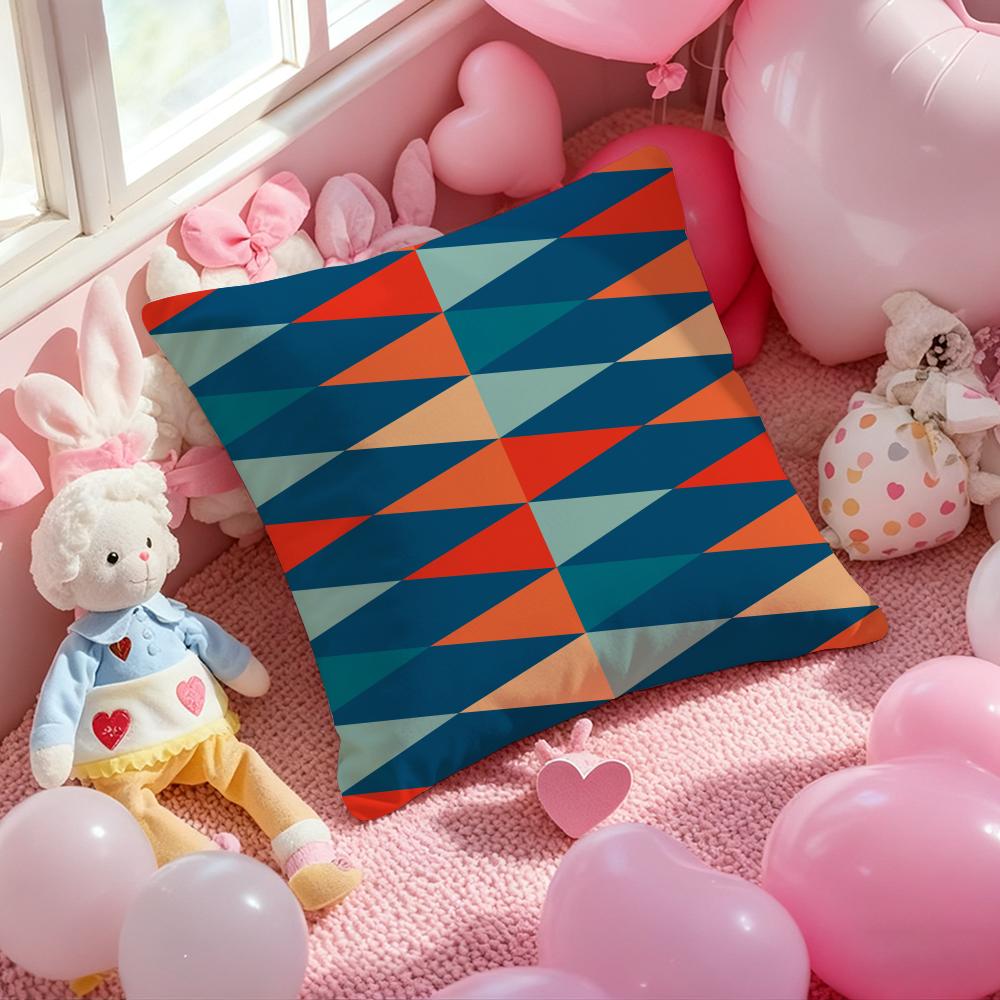 Modern color Mia style geometric pattern Cushion Pattern Printed Pillowcase for Living Room Sofa Cushion Cover & Bedroom Decor
