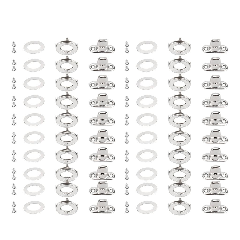 Twist Lock Fasteners Turn Button Eyelet and Stud Mounting Screws for Canvas Marine Fastener Turn Buttons