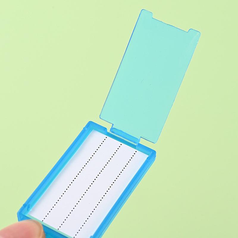 Assorted Plastic Key Tag 10/20/30PCS Random Mixed Color Flap Key Tags with Split Ring Identification Tag Easy Sorting Supply ZYF