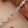 Candy Color Natural Tourmaline Bracelet Women'S S925 Silver Jewelry Xiaohongshu