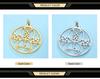 Dawapara Lilith Sigil Pendant Solomon Demon Seal Marbas Pagan Amulet Mythology Stainless Steel Charms for Jewelry Making