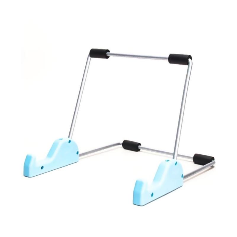 Aluminum Tablet Holder Angles Adjustable Tablet Stand Slip Resistant Base Foldable for Office Kitchen Travel Use