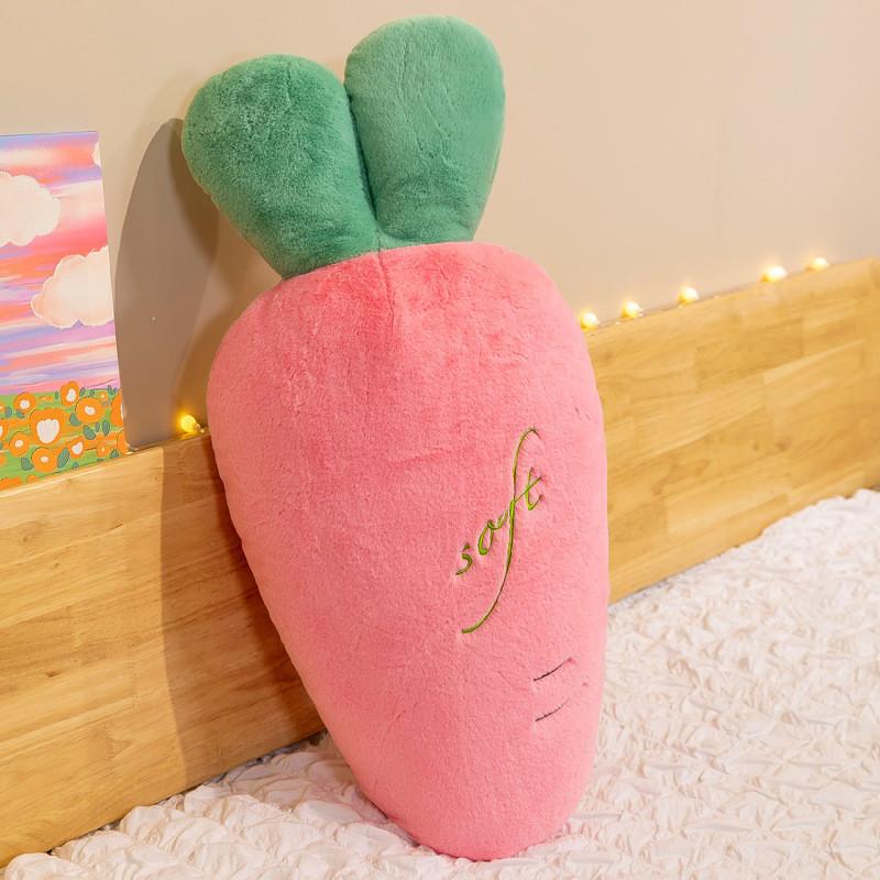 Ultra Soft Carrot Shaped Plush Pillow Stuffed Toy With Down Cotton Cute Gift