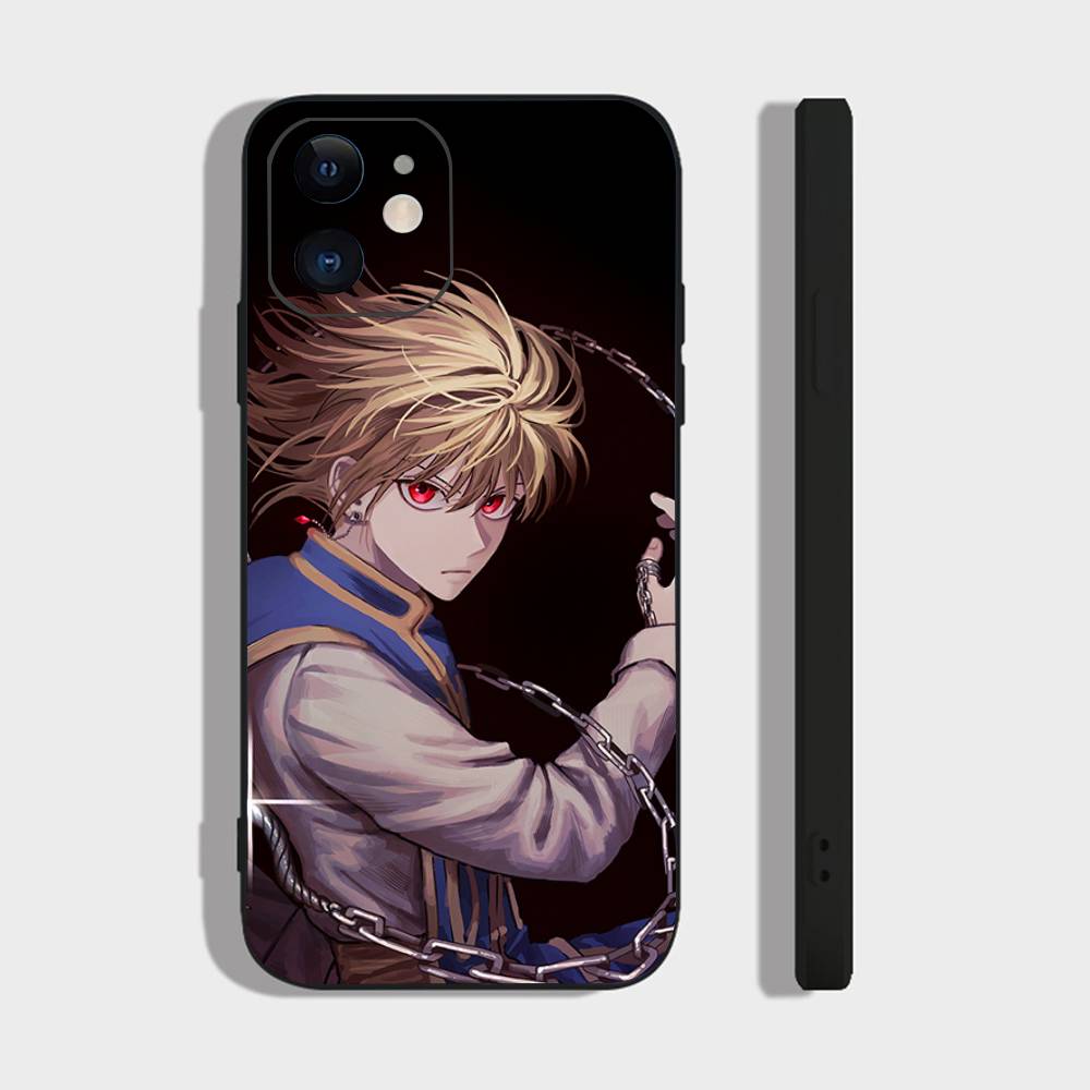 HUNTER X HUNTER Anime Kurapika Phone Case For IPhone 17 Air 16 15 14 13 Pro Max 11 12 Black Silicone Cover