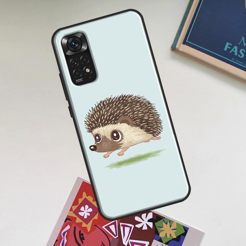 

Cute Hedgehog Case For Xiaomi Redmi Note 14 13 12 11 9 10 15 Pro Plus Redmi 15 15C 14C 13C 12C 10C Cover Redmi 12 4G