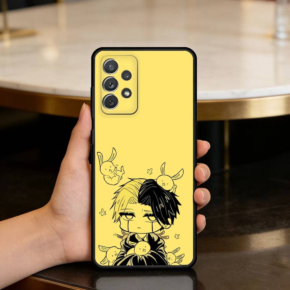 

Mashle Magic And Muscles Phone Case For Samsung Galaxy A73,A72,A71,A70,A53,A52,A51,Soft Silicone Black Cover Samsung a11