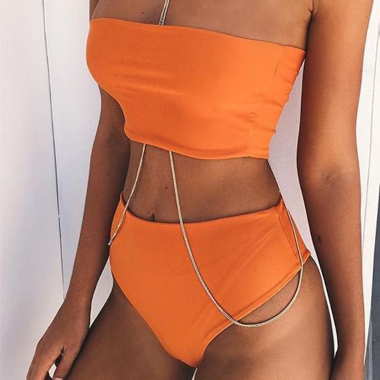 Sexy Women Solid Color Tube Top Bandeau High
