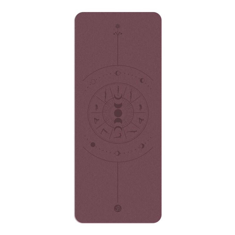 WEZHOPU Premium Rubber Yoga Mat with Alignment Lines