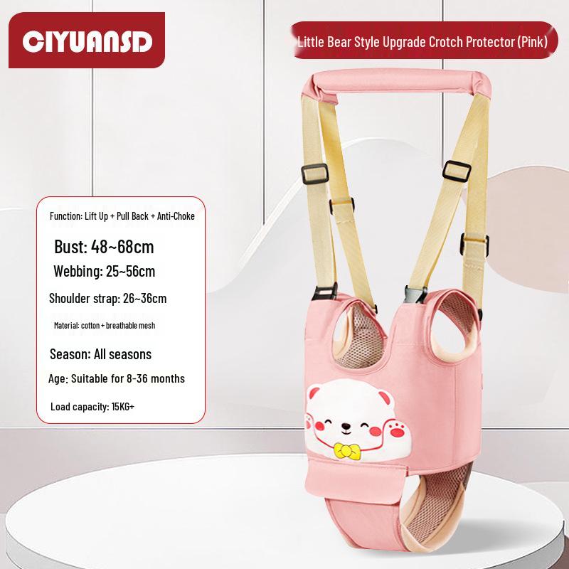 Multifunctional Breathable Baby Walking Harness with Anti-Fall, Anti-Choke, and Anti-Lost Features