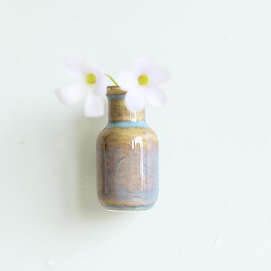 1/2Pcs Mini Ceramic Vase Refrigerator Magnet Home Office Kitchen Locker Fridge 3D Miniature Flower Vase Pot Magnetic Decoration Ornament
