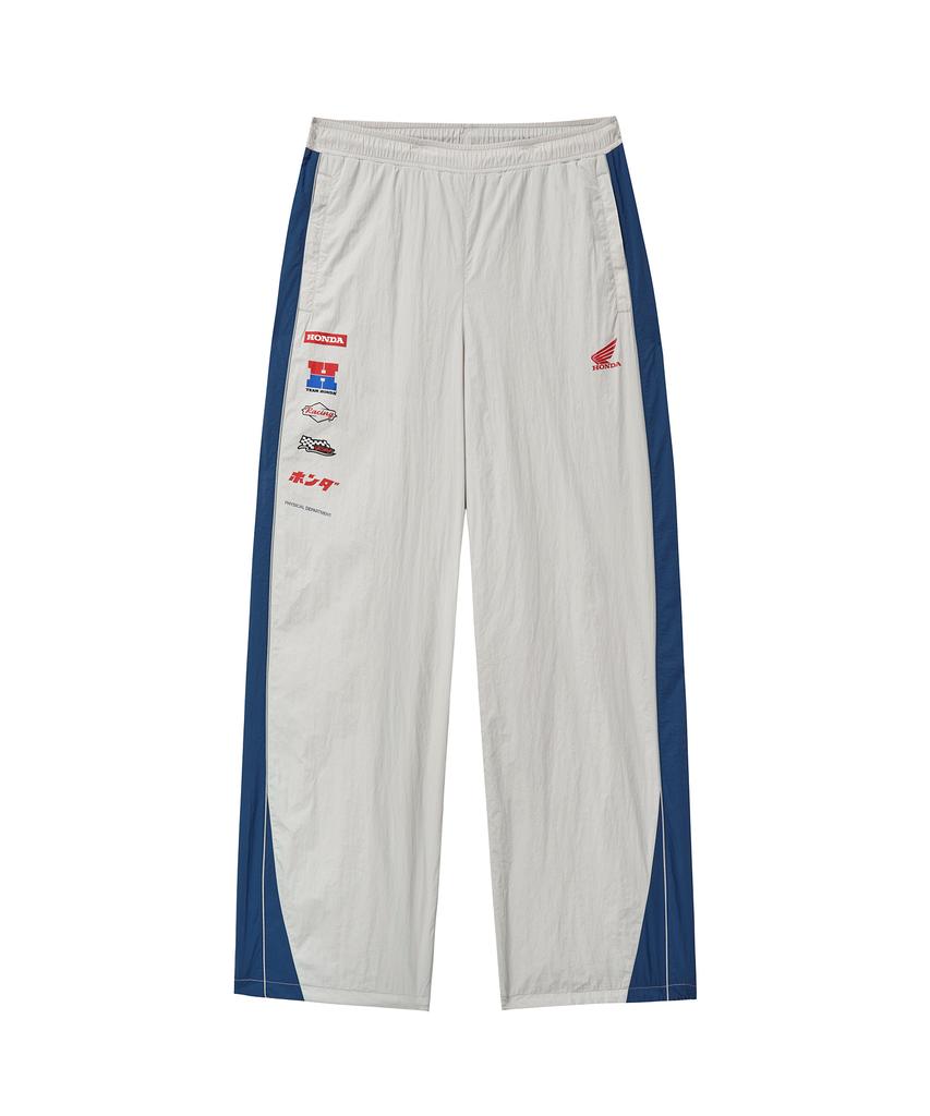 PHYPS MOTORCYCLE Nylon Multi Logo Pants White
