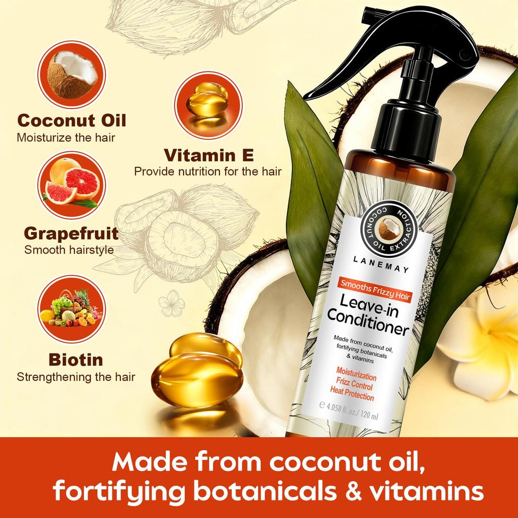 Leave-In Conditioner-Restore Moirsture And Srength To Reduce Splt Ends And Breakage-Suitable For All Hair Types, 120ml